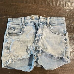 Blue jean shorts